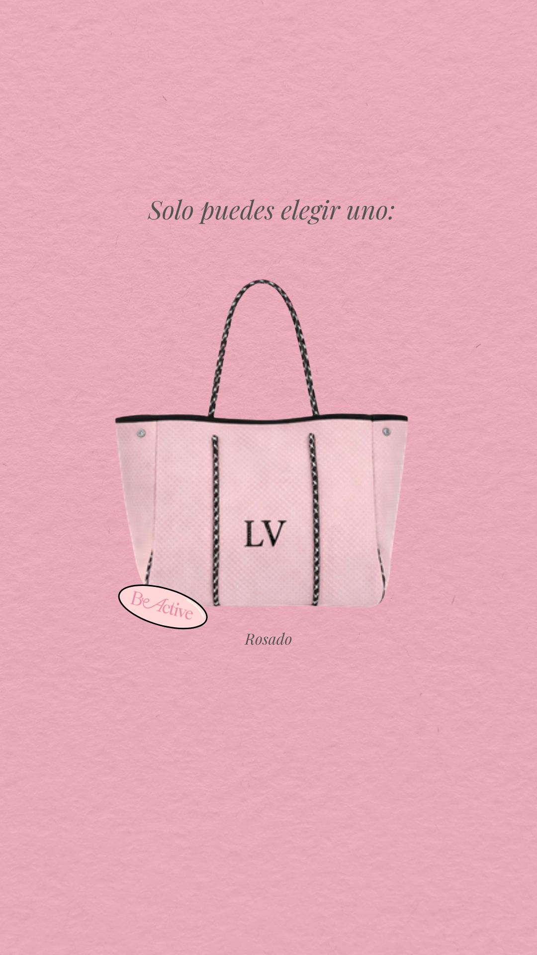 Bolso BE ACTIVE color Rosado